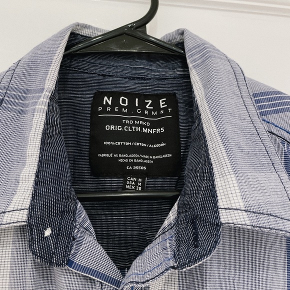 ๐ดSOLD๐ด Clearance ๐ฏ NOIZE * Men Plaid Shirt - Picture 3 of 6